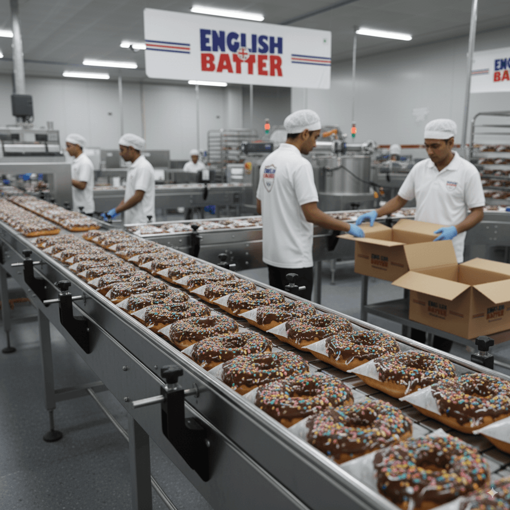 Inside the bakery kitchen