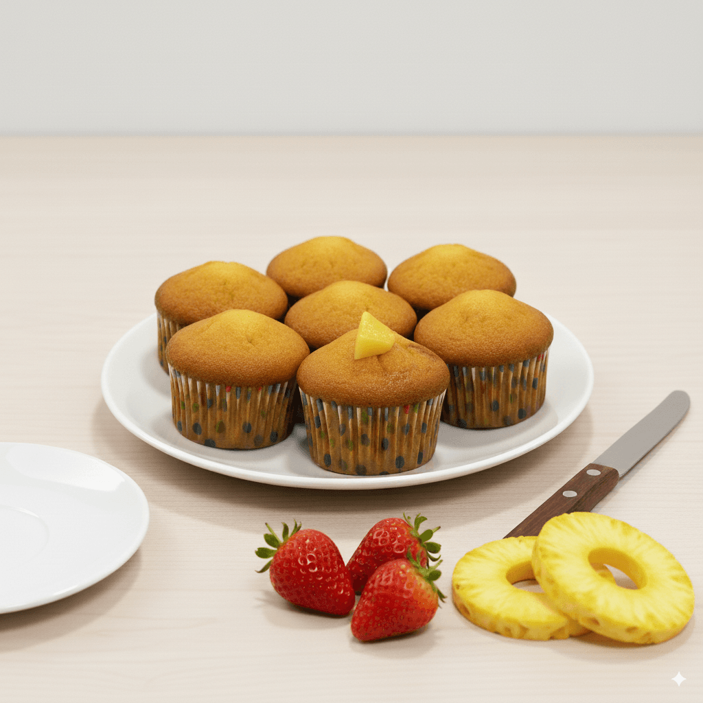 Tiffin cake pineapple (hover)